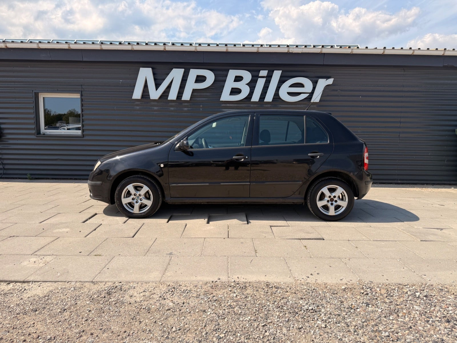 Sort Skoda Fabia fra 2006