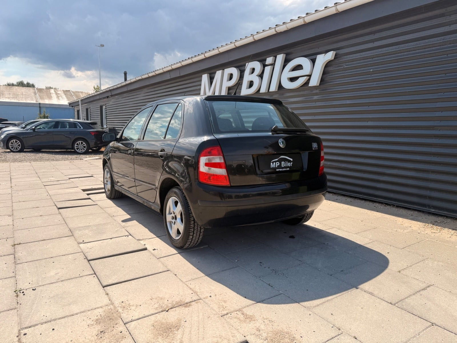 Sort Skoda Fabia fra 2006