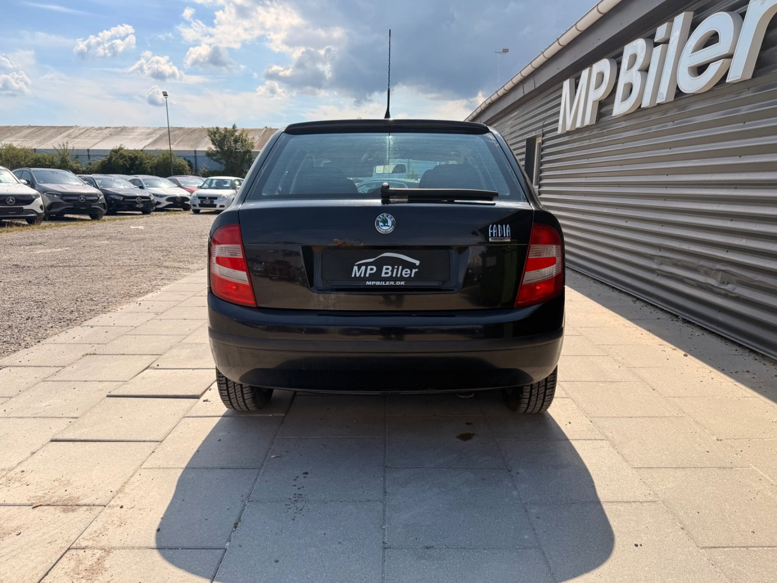 Sort Skoda Fabia fra 2006
