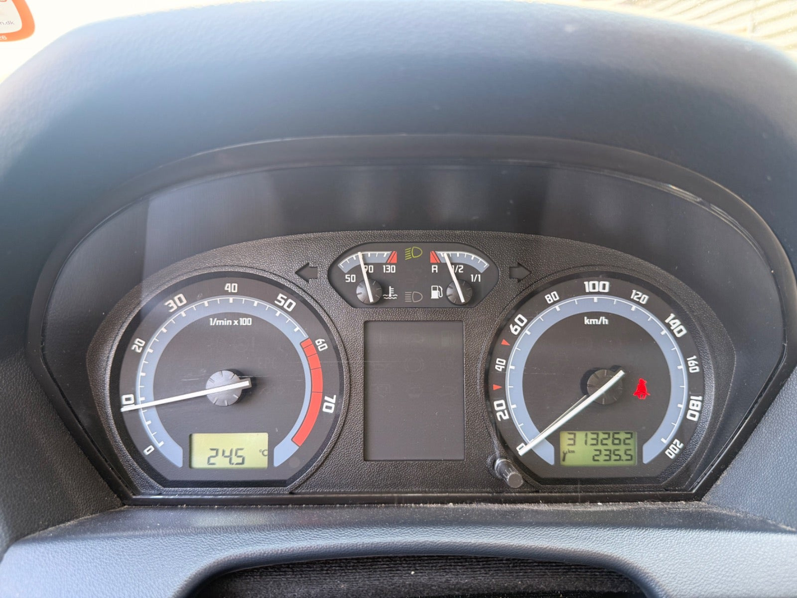 Sort Skoda Fabia fra 2006
