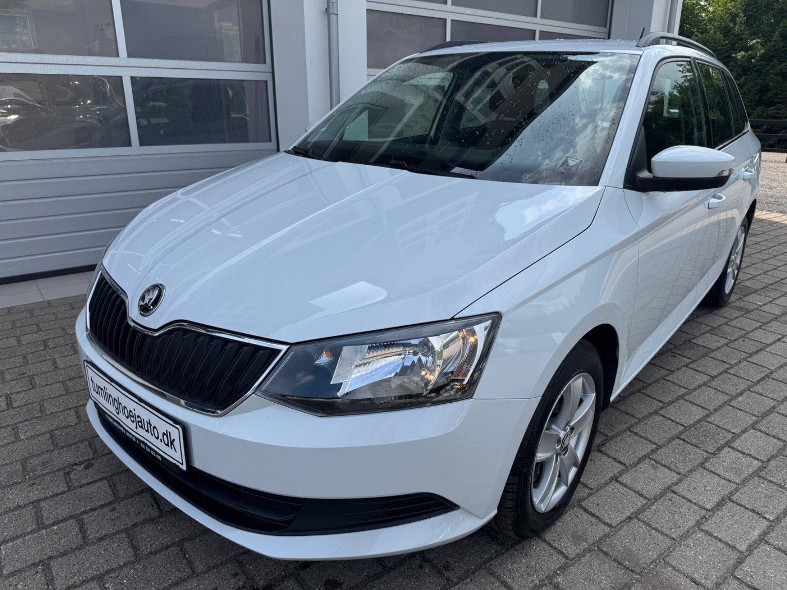 Hvid Skoda Fabia fra 2018