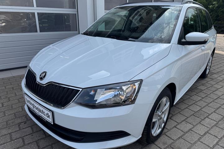 Hvid Skoda Fabia fra 2018