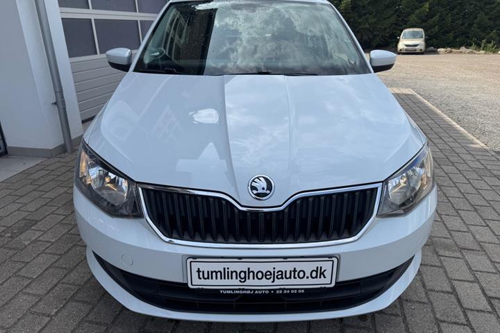 Hvid Skoda Fabia fra 2018