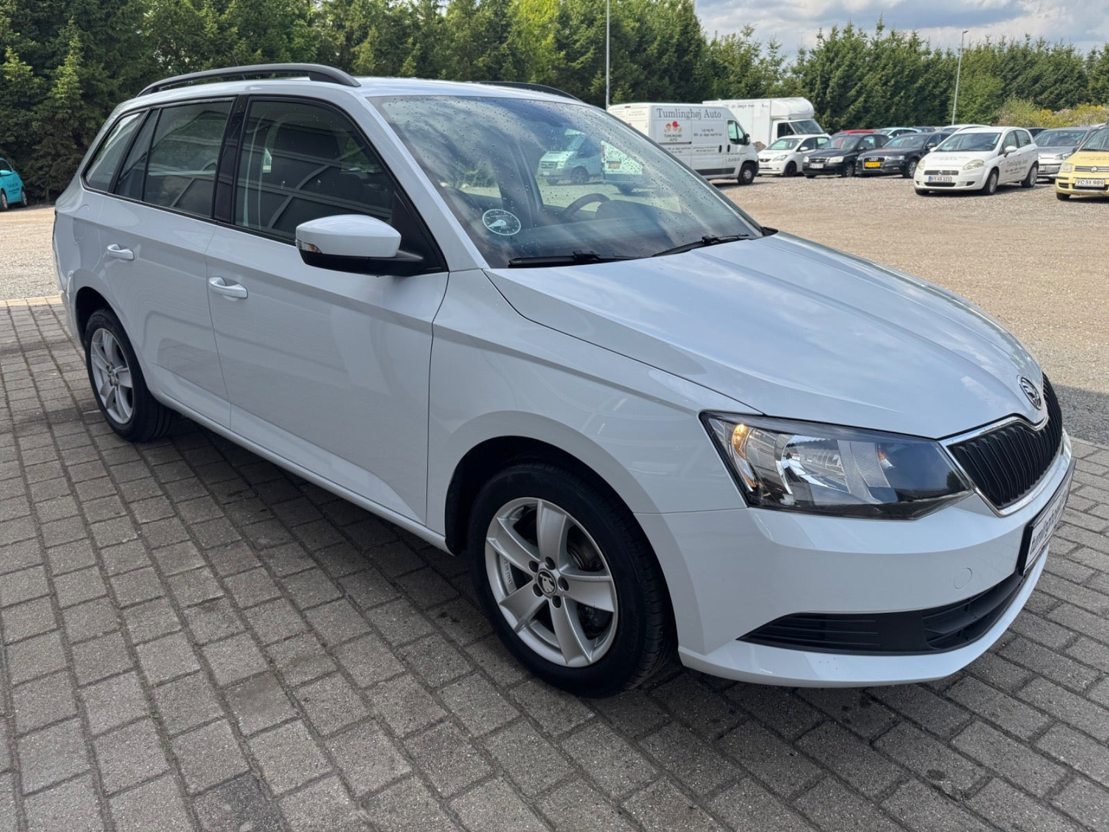 Hvid Skoda Fabia fra 2018