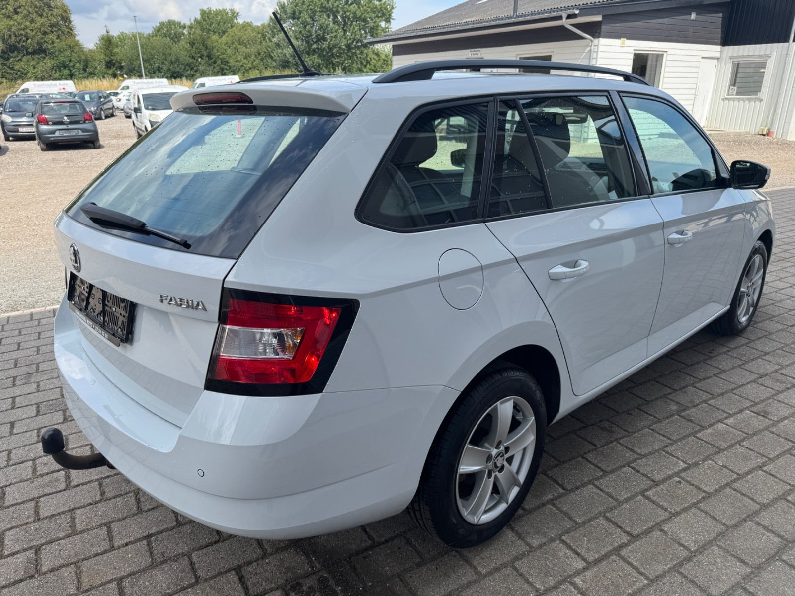 Hvid Skoda Fabia fra 2018