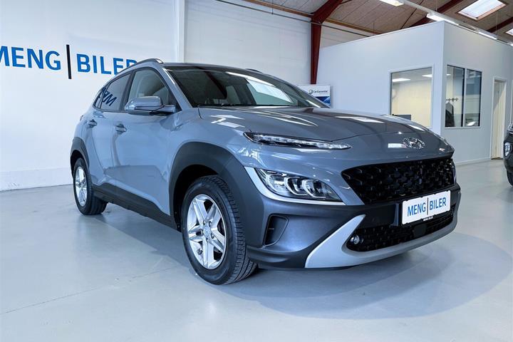 Grå Hyundai Kona fra 2021