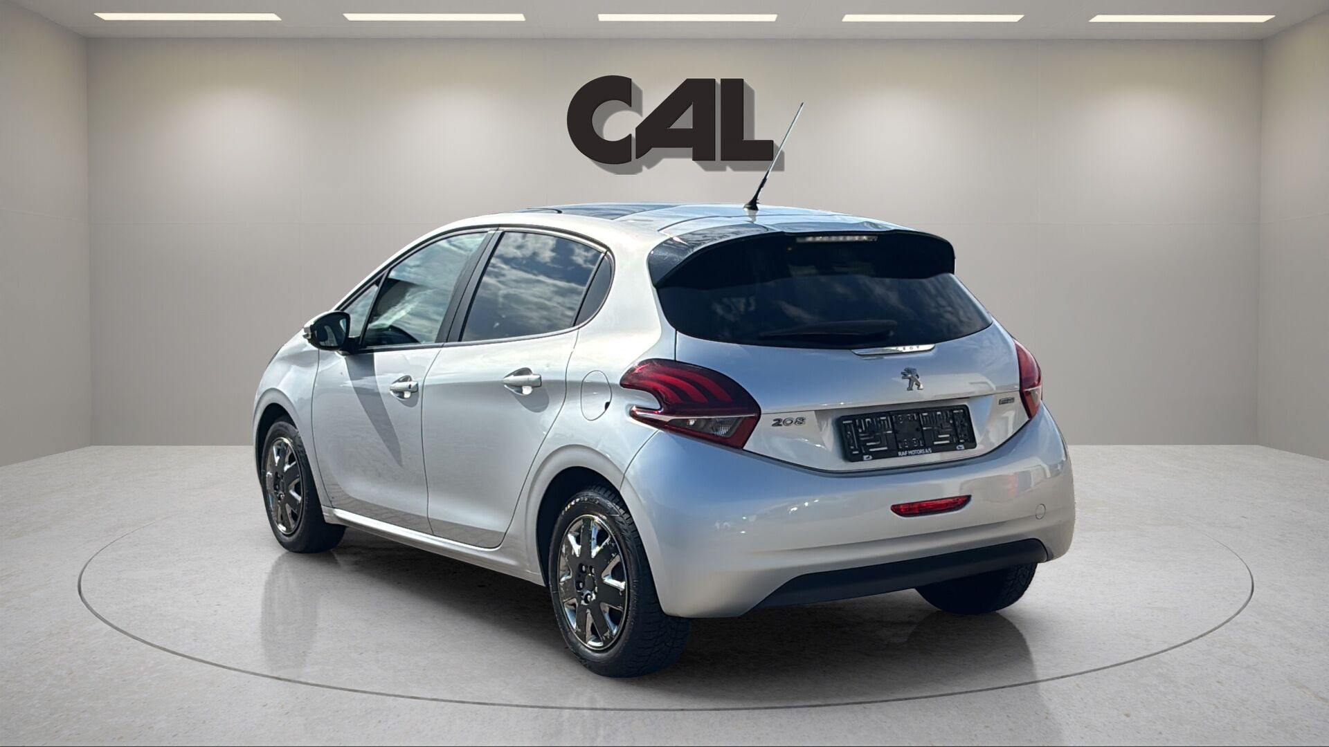 Grå Peugeot 208 fra 2016