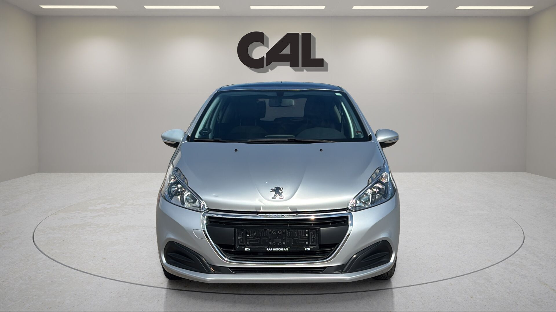 Grå Peugeot 208 fra 2016
