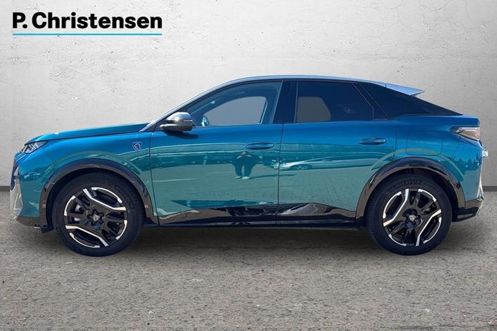 Blå Peugeot e-3008 fra 2025