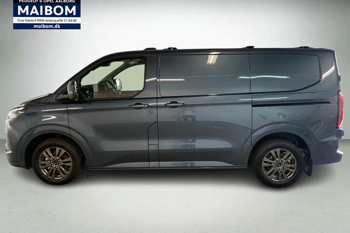 Blå Ford E-Transit Custom 320 L1 fra 2026