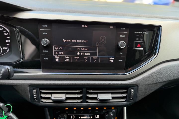 Sort VW Polo fra 2018