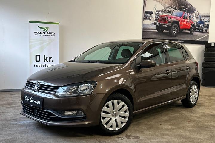 Brun VW Polo fra 2016 set udefra