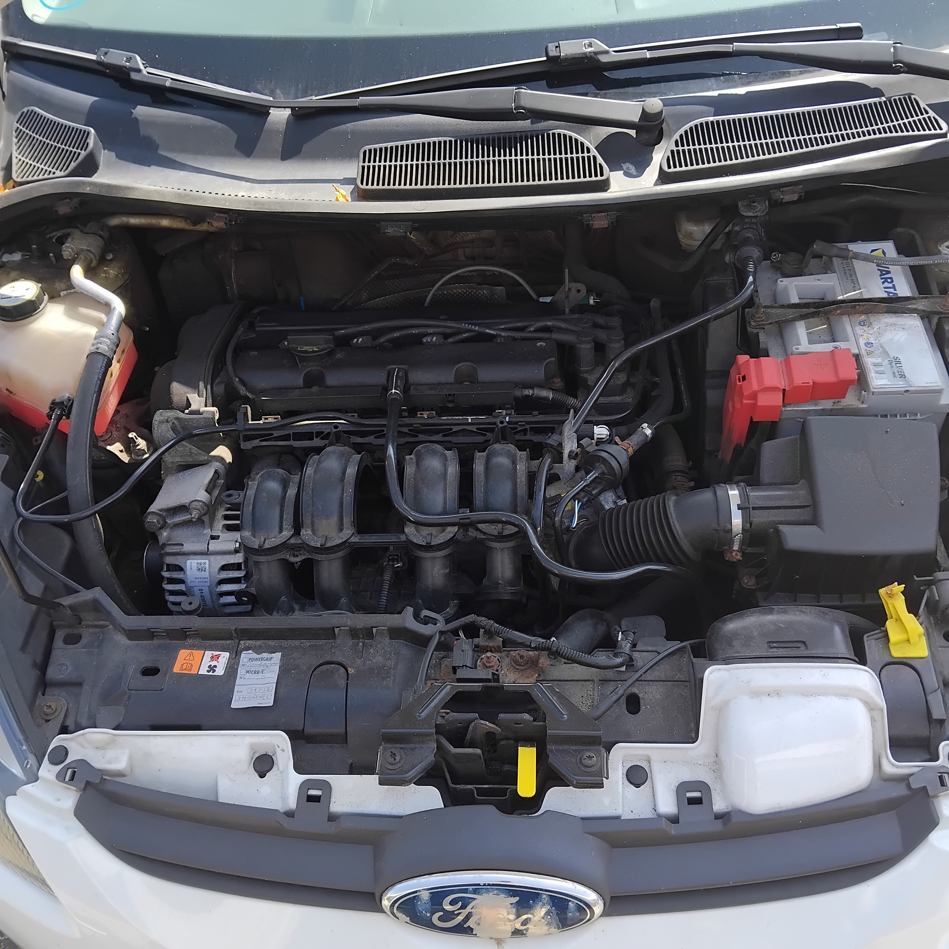 Hvid Ford Fiesta fra 2009