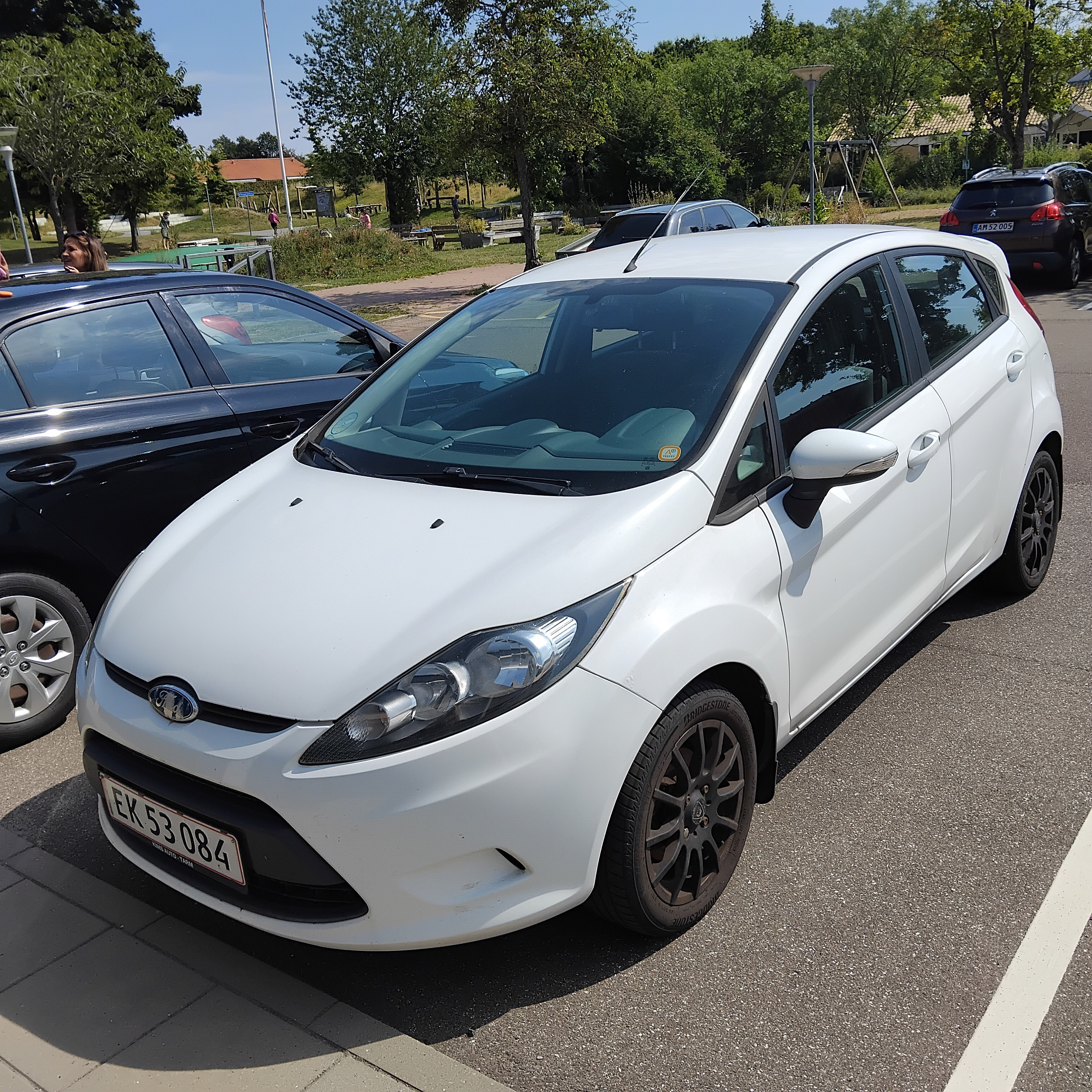 Hvid Ford Fiesta fra 2009