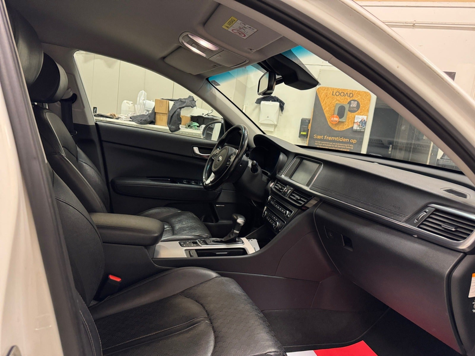 Hvid Kia Optima fra 2017