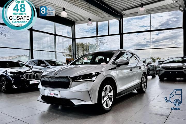 Gul Skoda Enyaq fra 2021