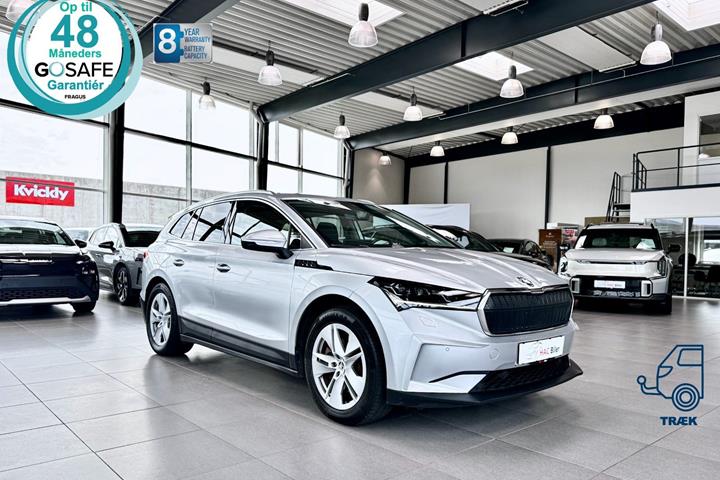 Gul Skoda Enyaq fra 2021