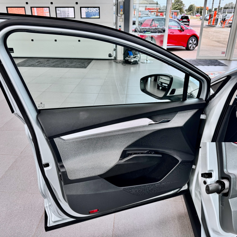 Gul Skoda Enyaq fra 2021