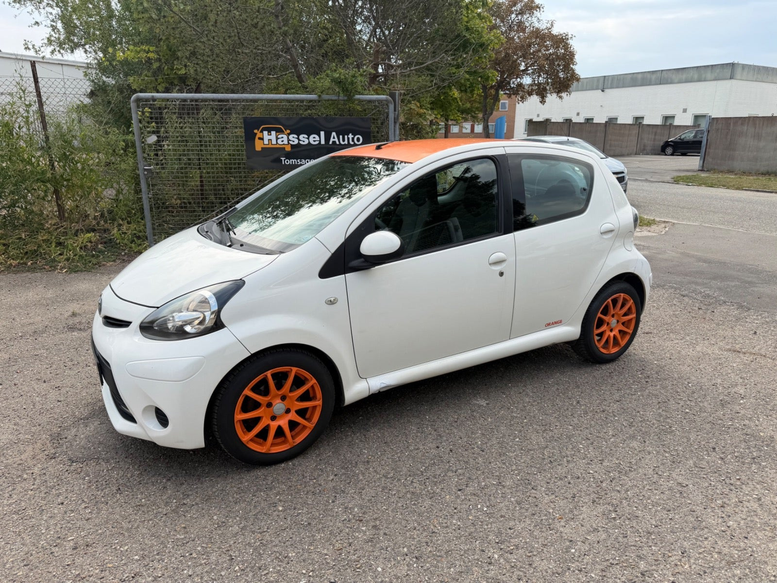 Grøn Toyota Aygo fra 2013