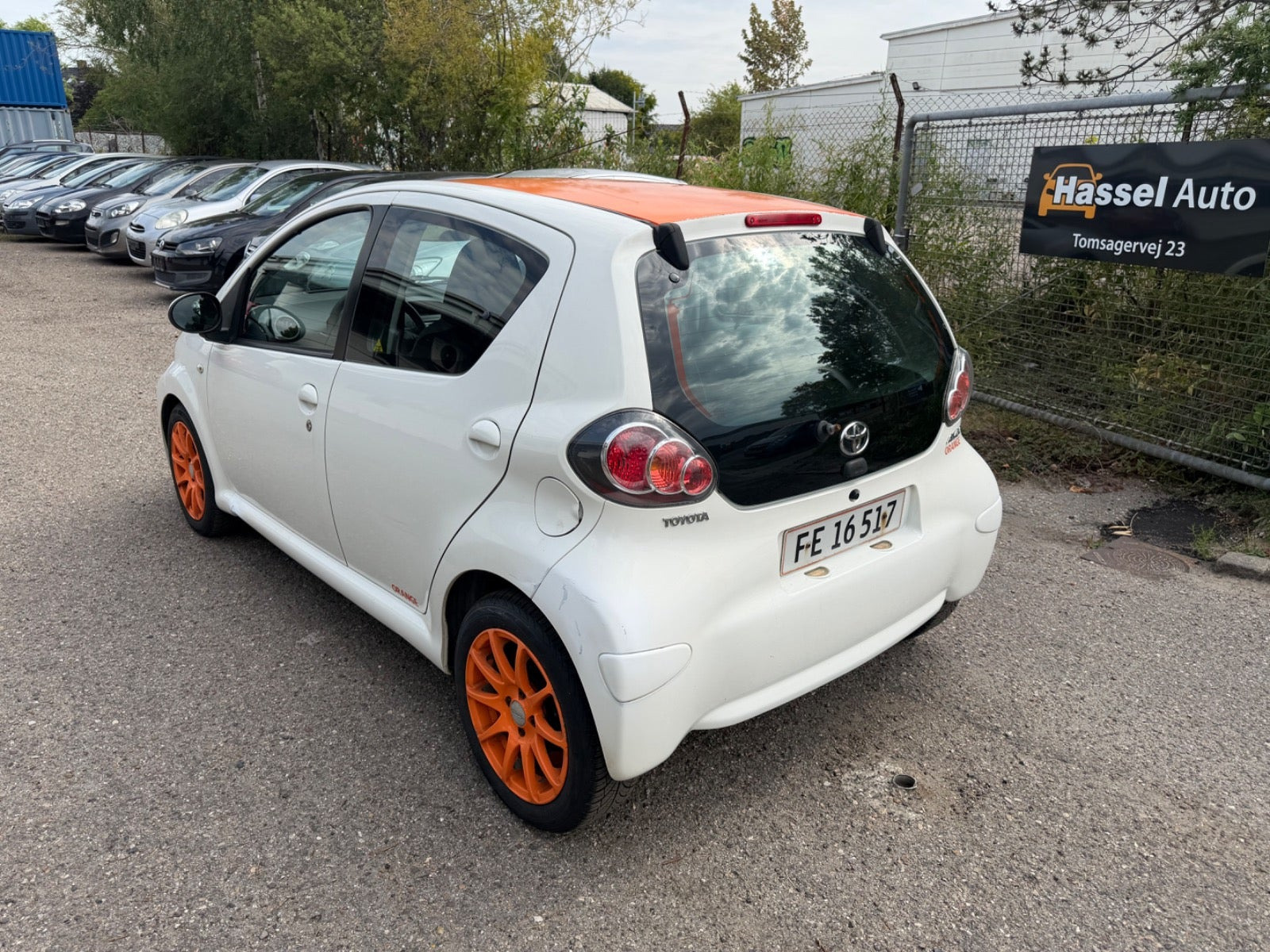 Grøn Toyota Aygo fra 2013