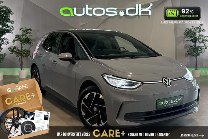 Grå VW ID.3 fra 2024 set udefra