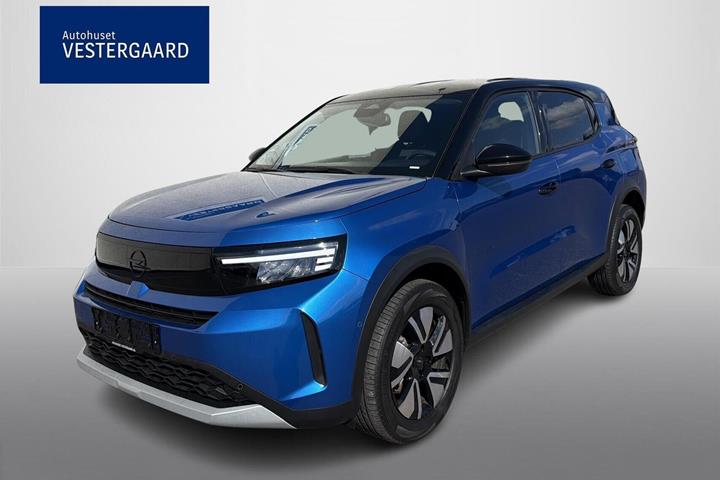 Blå Opel Frontera fra 2025 set udefra