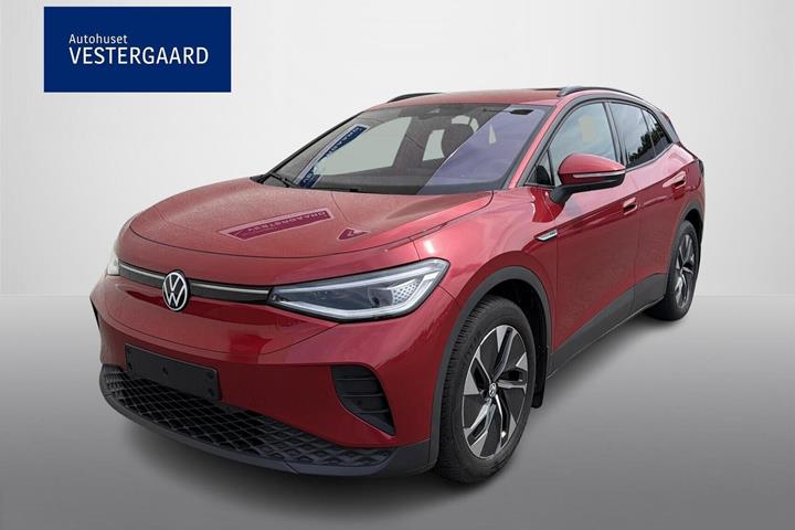 Rød VW ID.4 fra 2022 set udefra