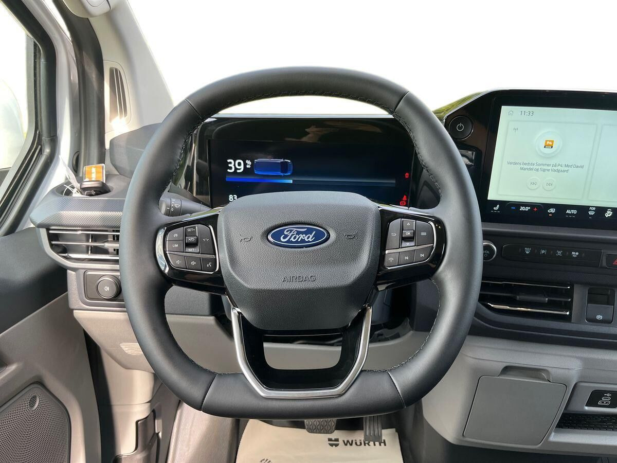 Hvid Ford E-Transit Custom fra 2026