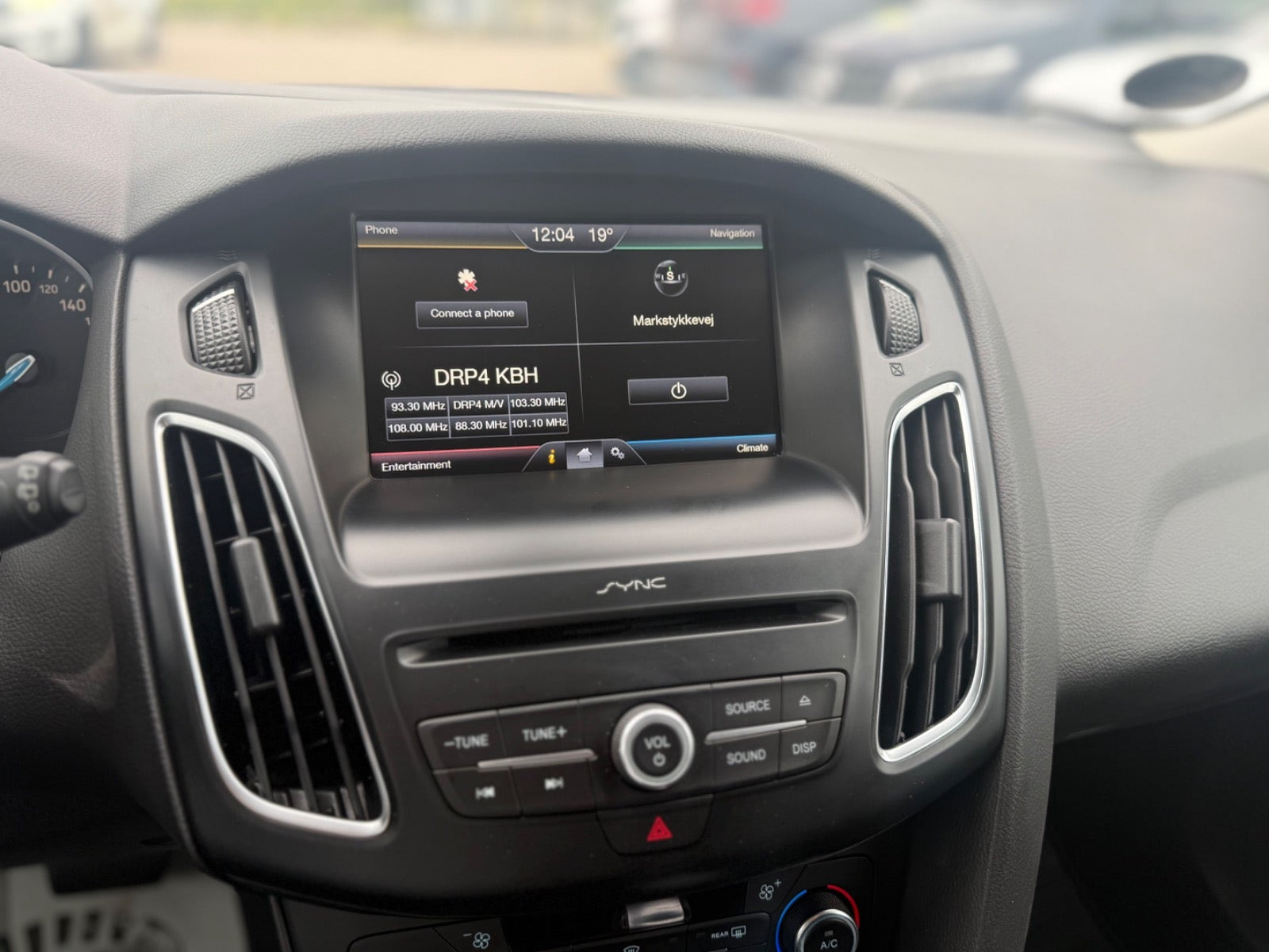 Grå Ford Focus fra 2016
