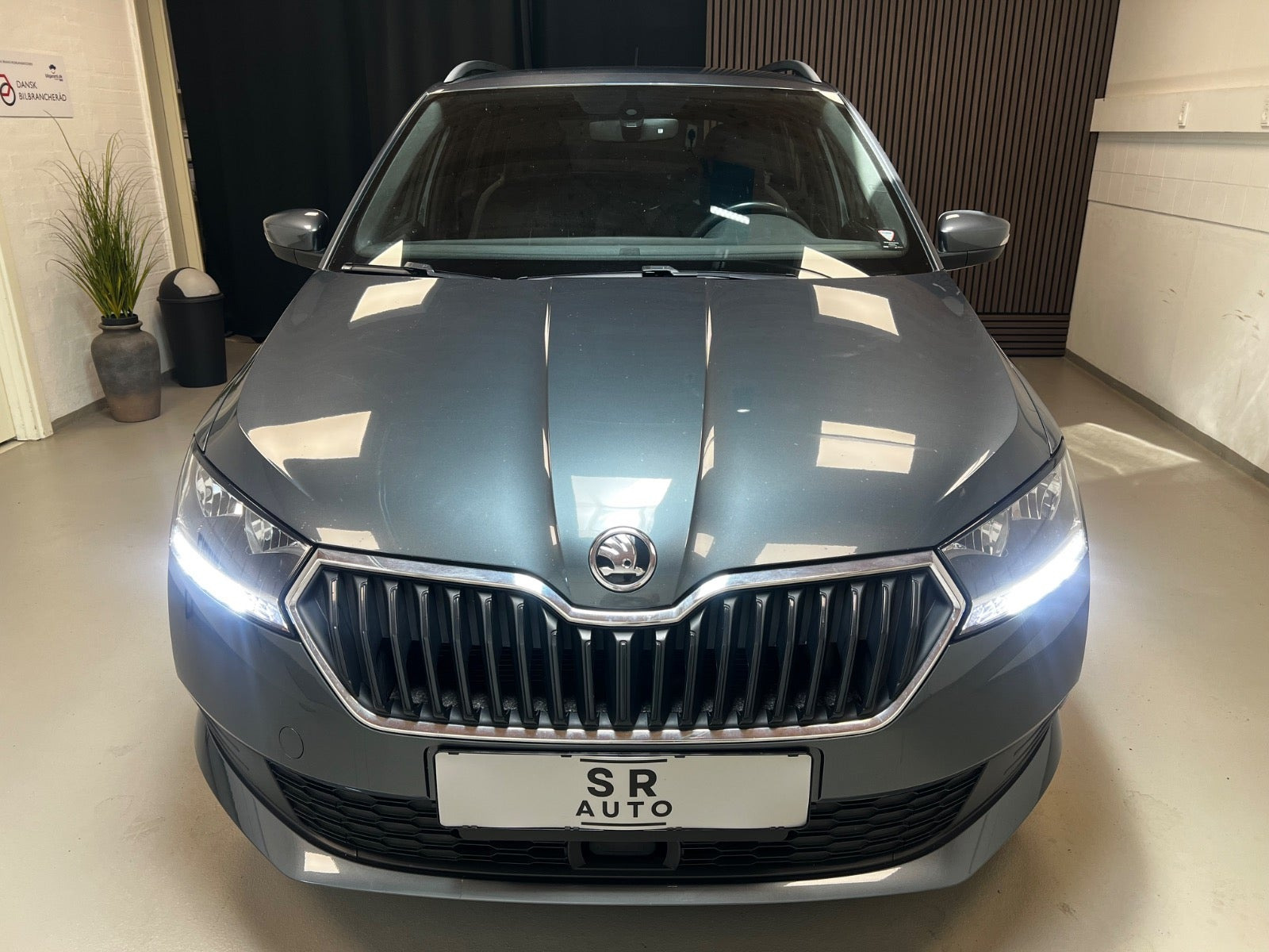 Grå Skoda Fabia fra 2020