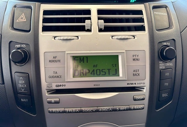 Blå Toyota Yaris fra 2007
