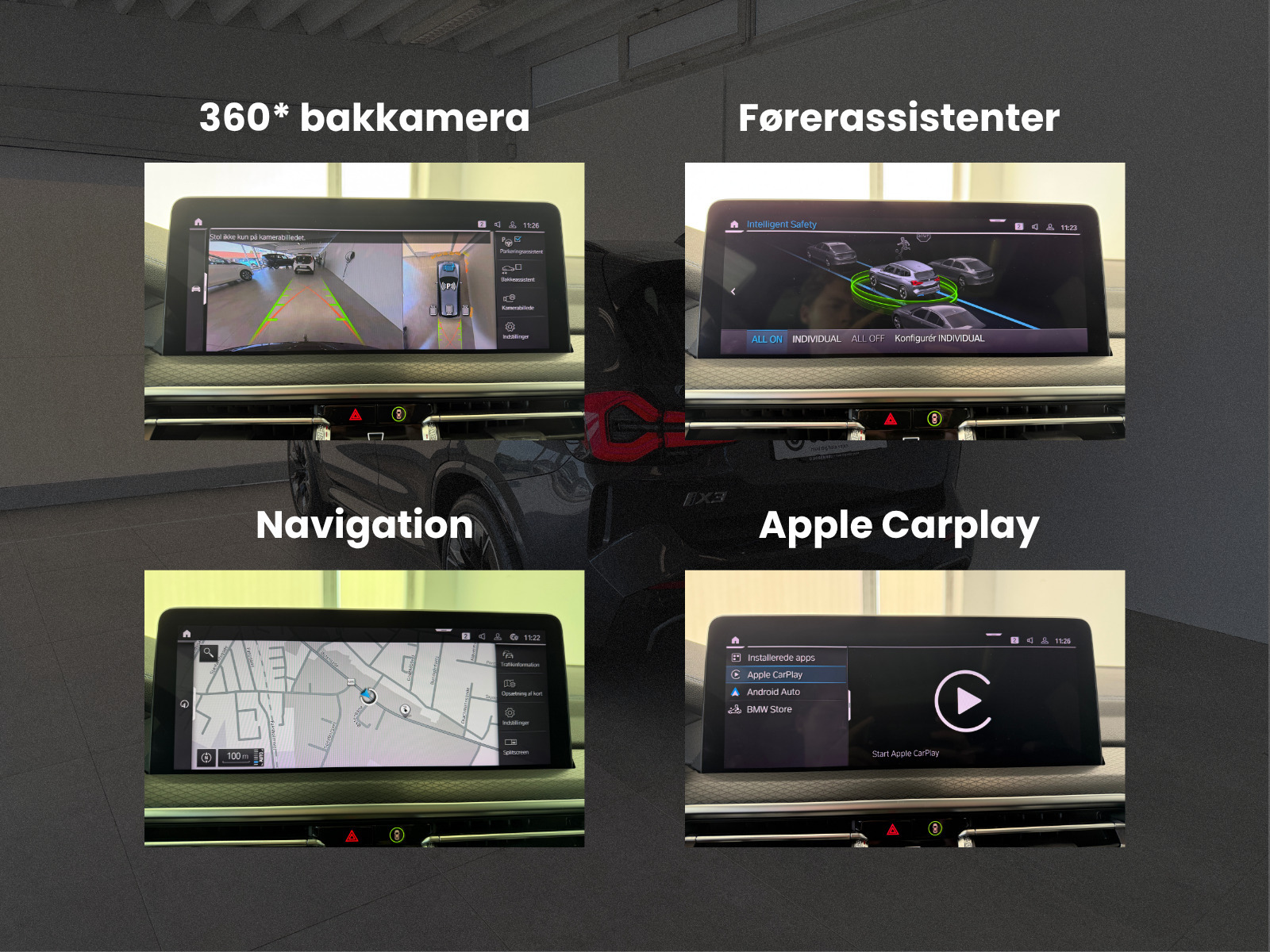 Grå BMW iX3 fra 2023