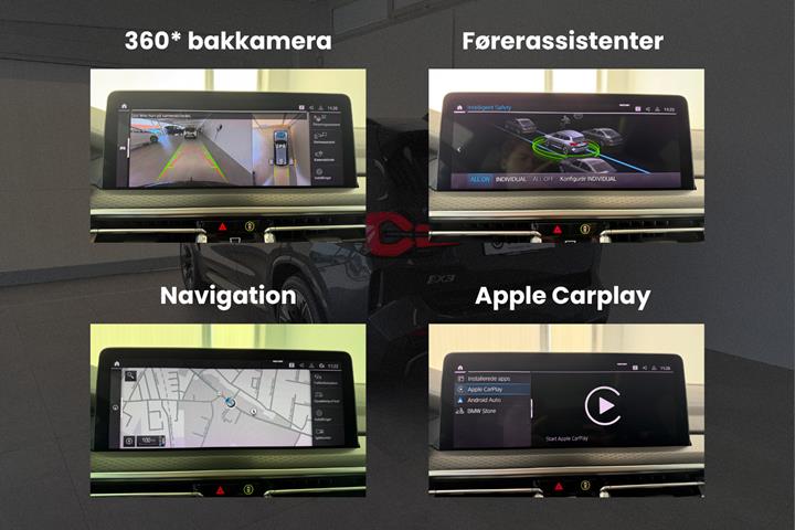 Grå BMW iX3 fra 2023