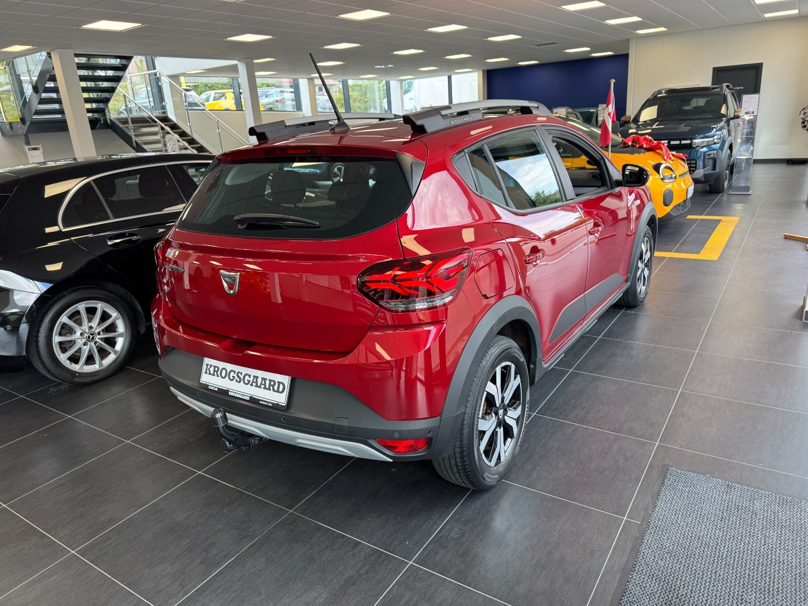 Rød Dacia Sandero Stepway fra 2021