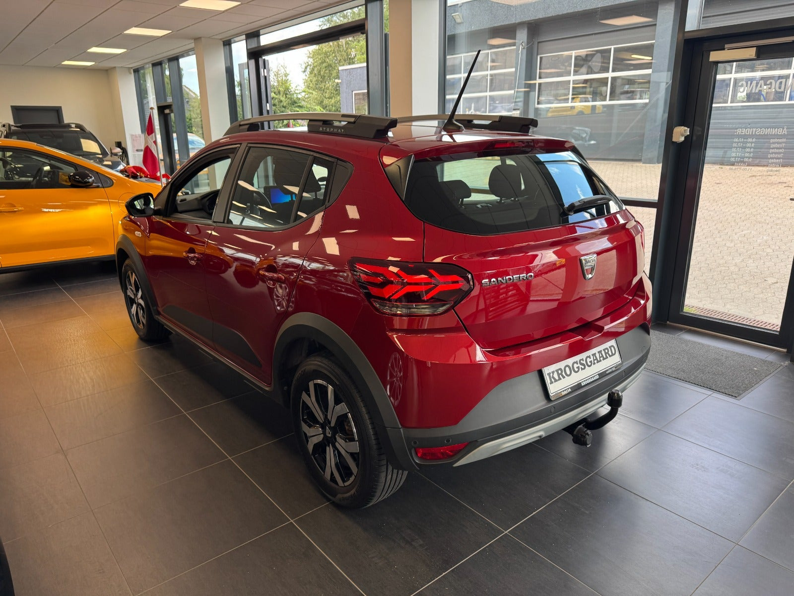 Rød Dacia Sandero Stepway fra 2021