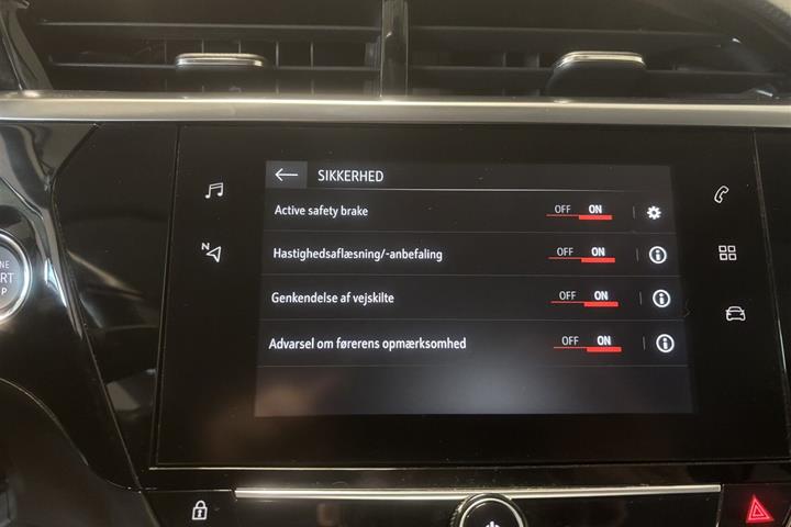 Sort Opel Corsa-e fra 2021