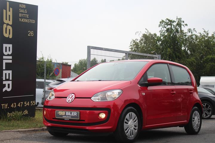 Rød VW UP! fra 2014
