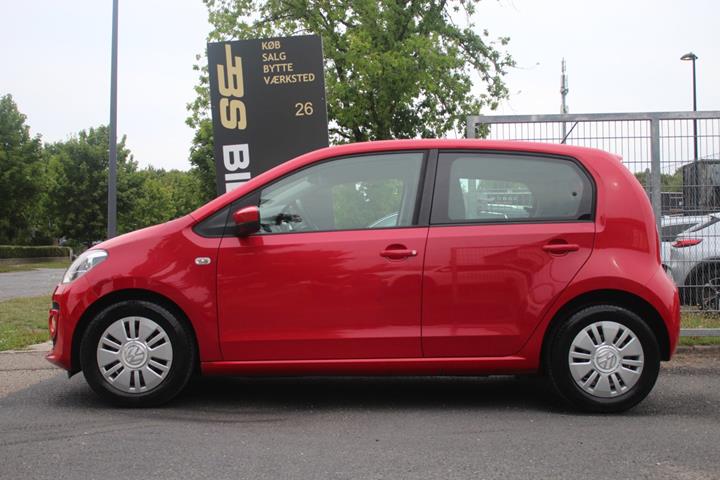 Rød VW UP! fra 2014