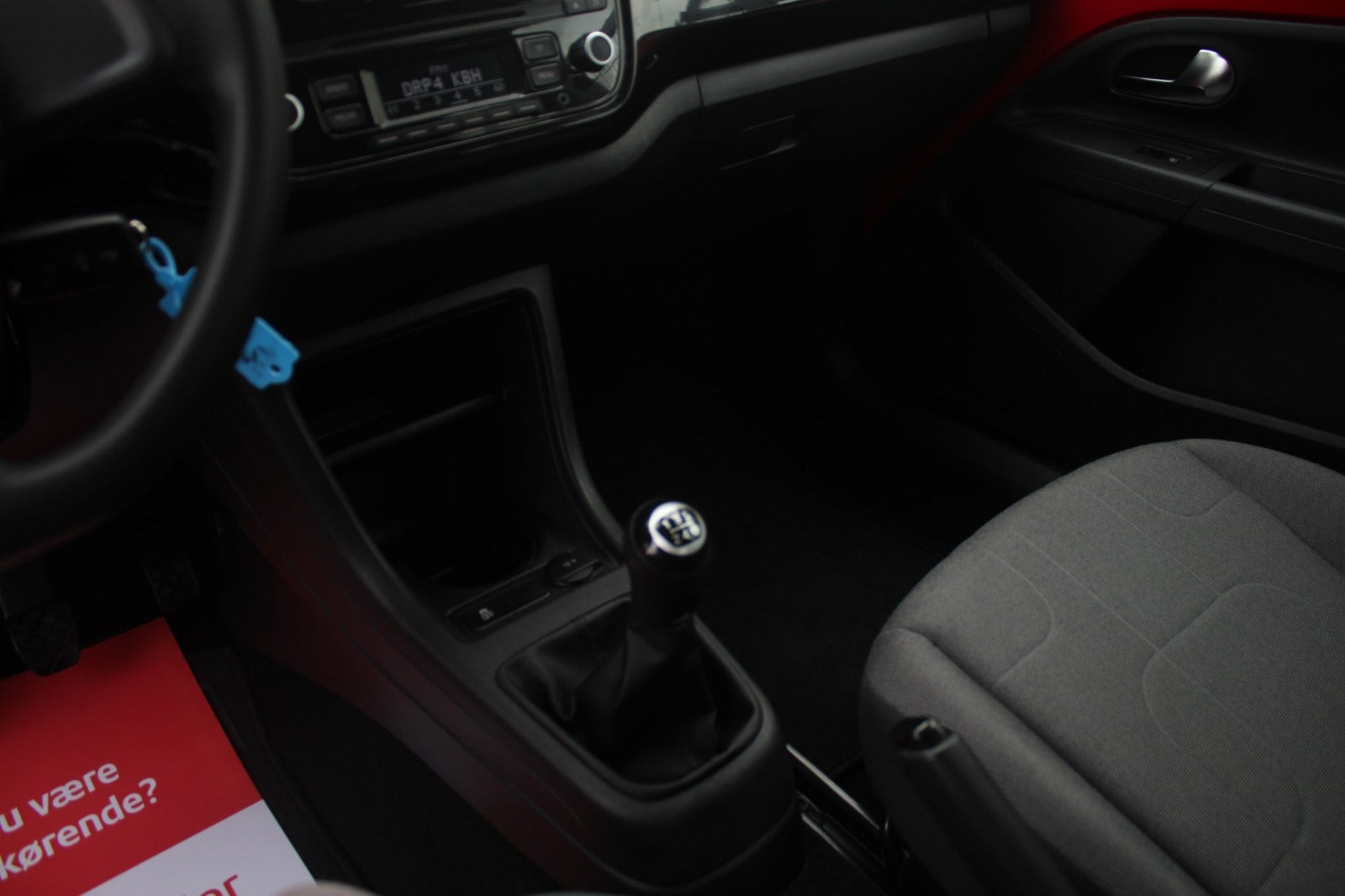 Rød VW UP! fra 2014