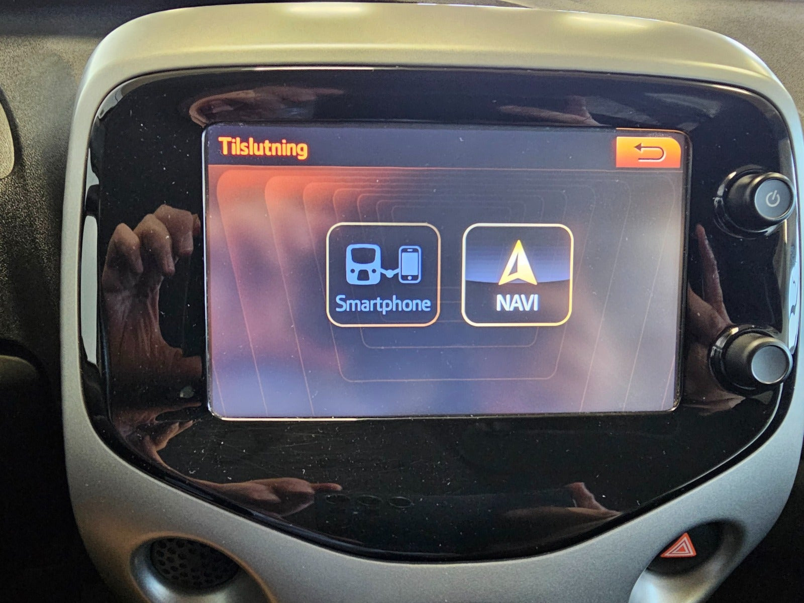 Sort Toyota Aygo fra 2015
