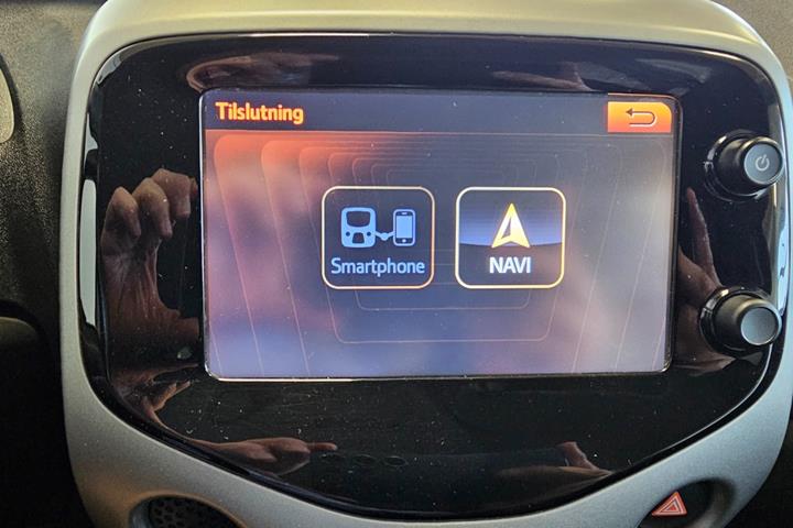 Sort Toyota Aygo fra 2015