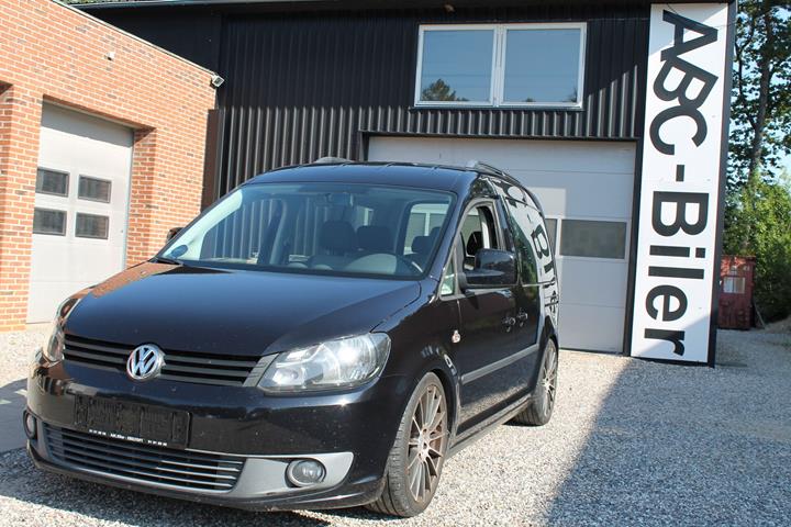 Sort VW Caddy fra 2011