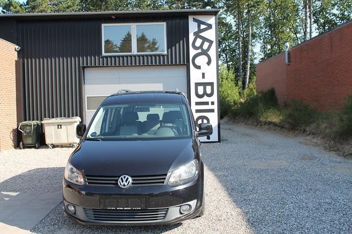 Sort VW Caddy fra 2011