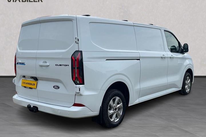 Hvid Ford E-Transit Custom fra 2026