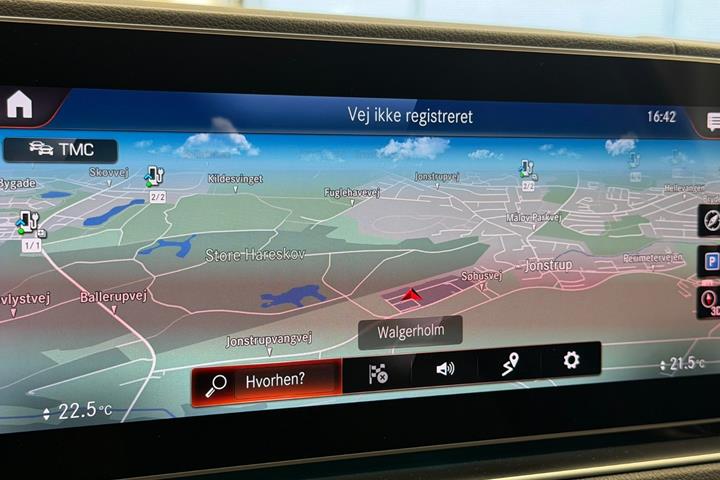 Grå Mercedes GLE350 de fra 2021