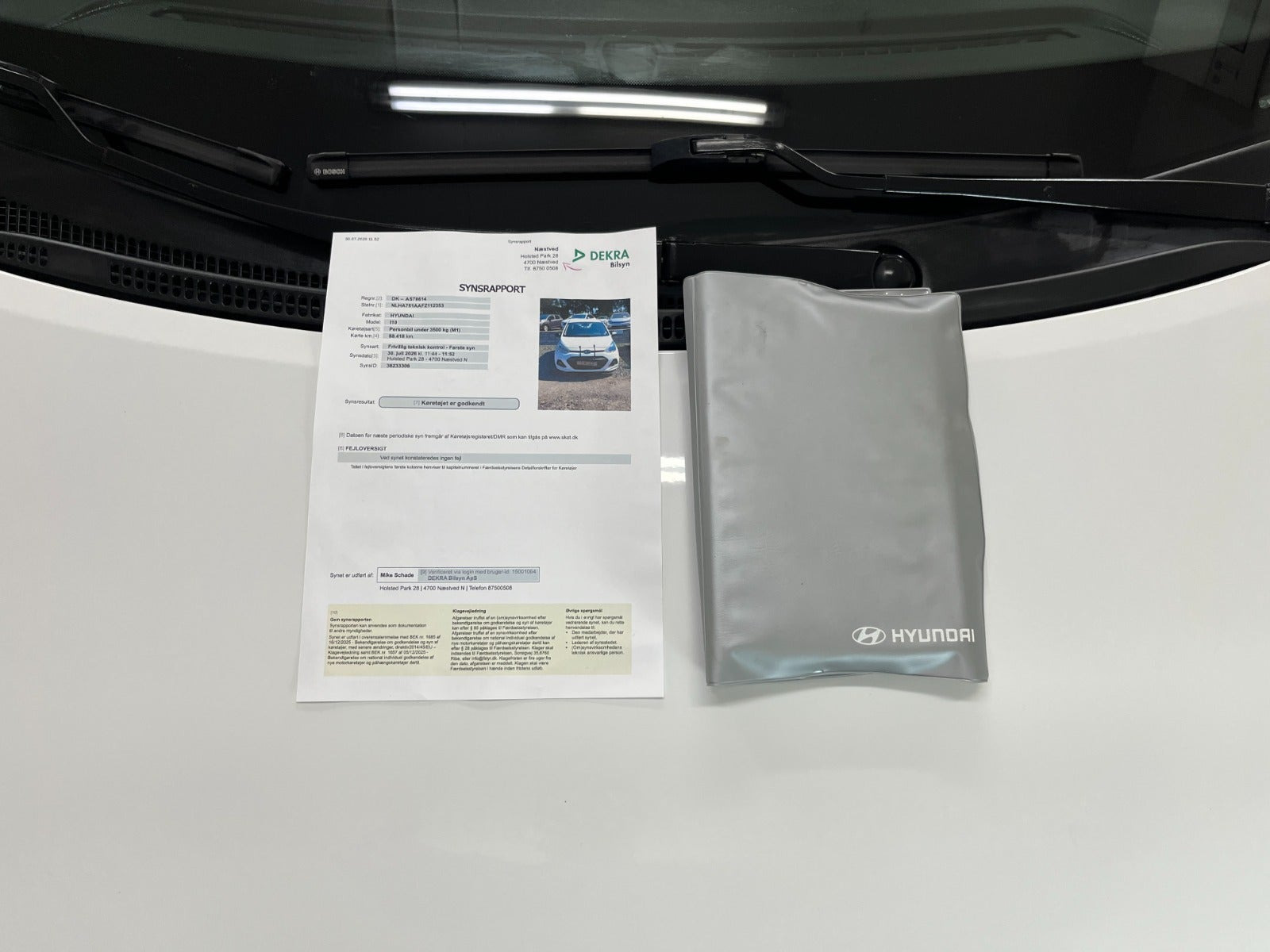 Hvid Hyundai i10 fra 2015