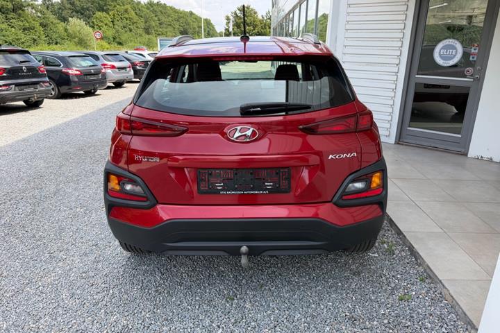 Rød Hyundai Kona fra 2017