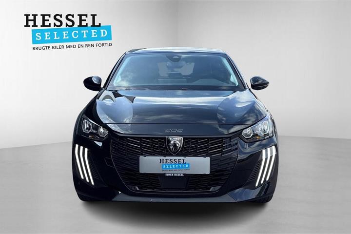 Sort Peugeot e-208 fra 2024