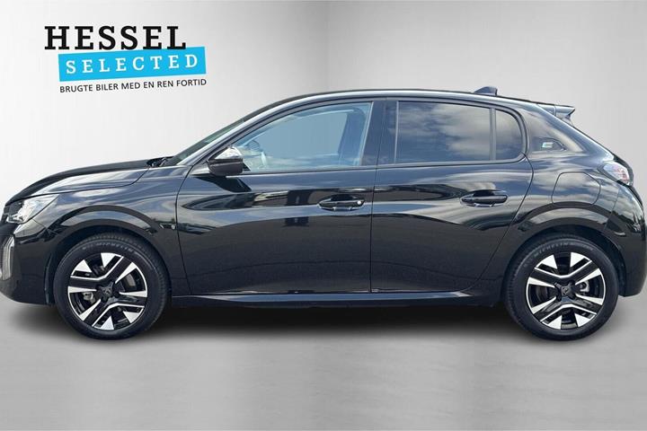 Sort Peugeot e-208 fra 2024
