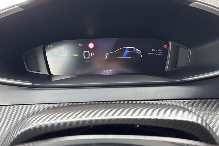 Sort Peugeot e-208 fra 2024
